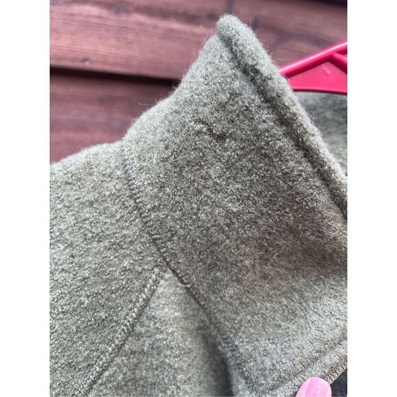 Vintage IBEX XL Men’s Green 100%  New Wool Thick Zip Jacket made in USA - Picture 6 of 15